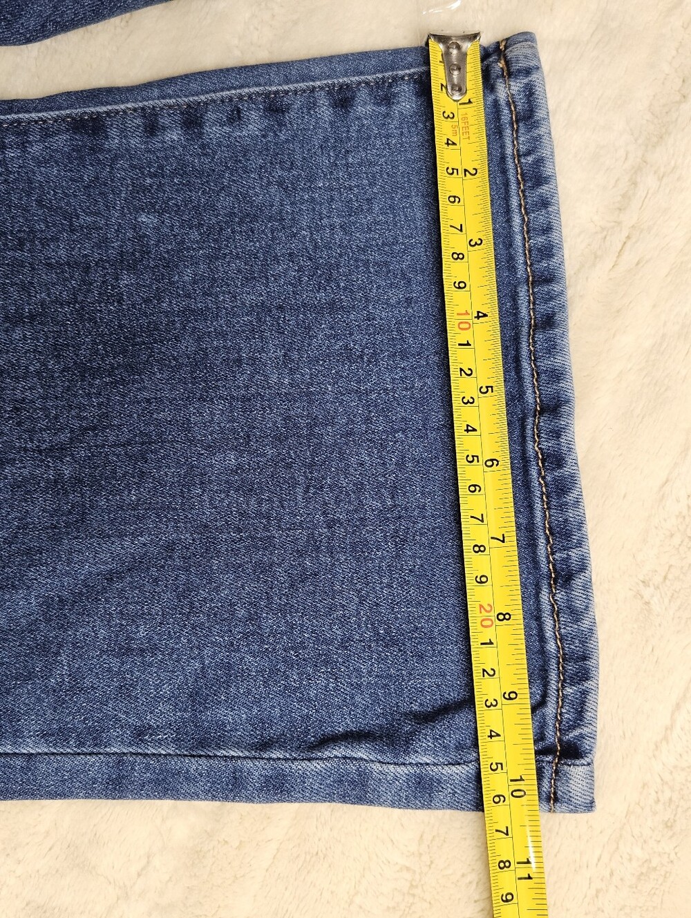 Lauren Conrad Super High Rise Flare Jeans Size 8 Light Wash Preppy - Picture 6 of 13